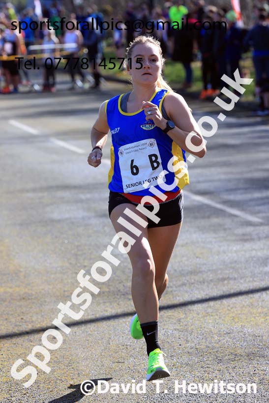 Senior womens 2024 Elswick Harriers Good Friday Relays, Newburn, Newcastle Upon Tyne  Photo: David T. Hewitson/Sports for All Pics
